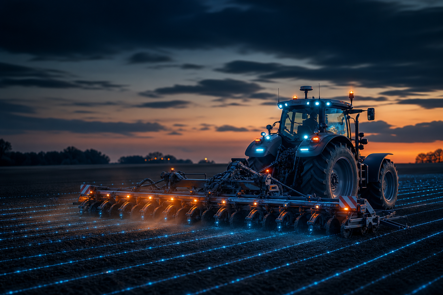 Agrartechnik – GPS-gesteuerte Erntemaschinen mit elektronischer Steuerung